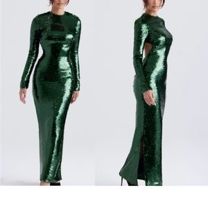 House of CB green gown. Size M